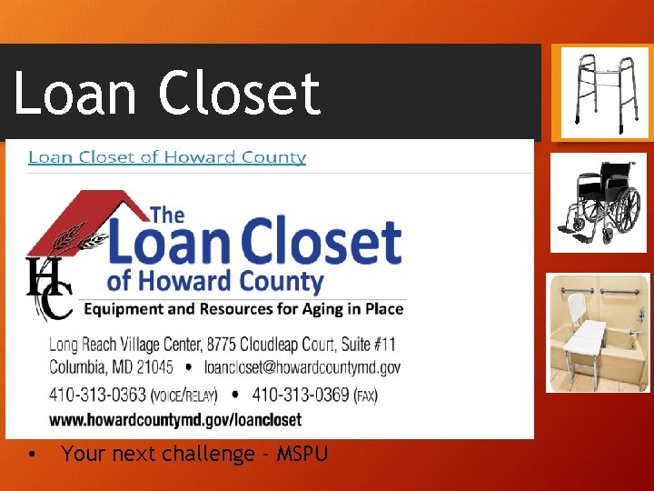 Loan Closet • Your next challenge - MSPU 