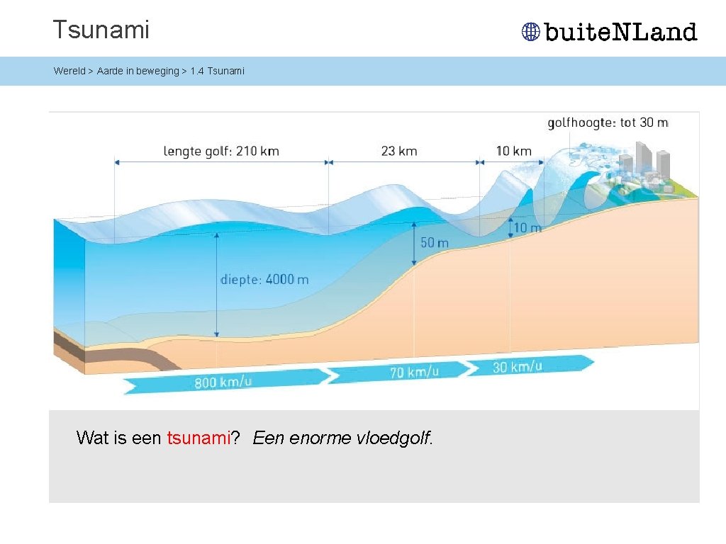 Tsunami Wereld > Aarde in beweging > 1. 4 Tsunami Wat is een tsunami?