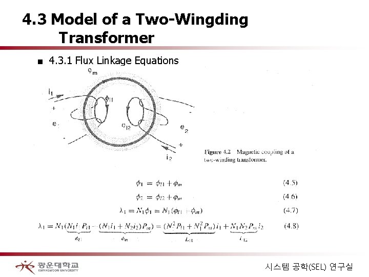 4. 3 Model of a Two-Wingding Transformer ■ 4. 3. 1 Flux Linkage Equations