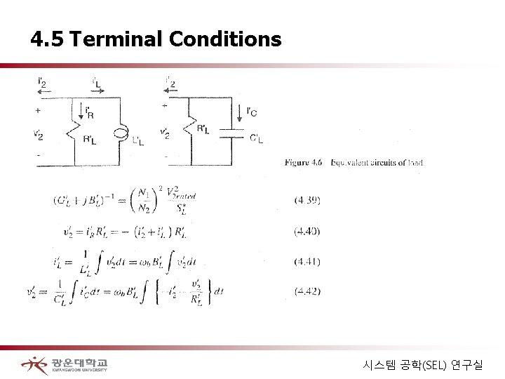 4. 5 Terminal Conditions 시스템 공학(SEL) 연구실 