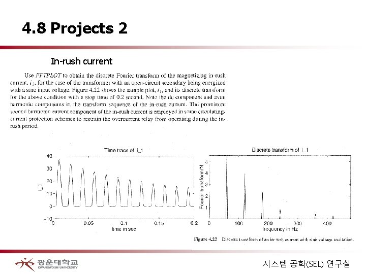 4. 8 Projects 2 In-rush current 시스템 공학(SEL) 연구실 