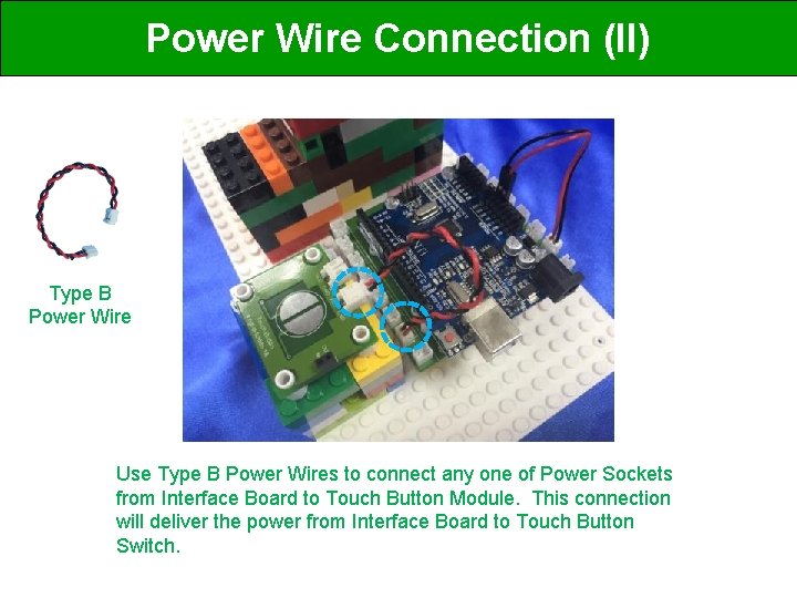 Power Wire Connection (II) Type B Power Wire Use Type B Power Wires to