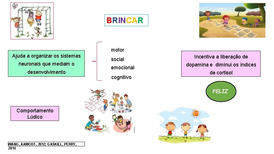 BRINCAR motor Ajuda a organizar os sistemas neuronais que mediam o desenvolvimento social emocional