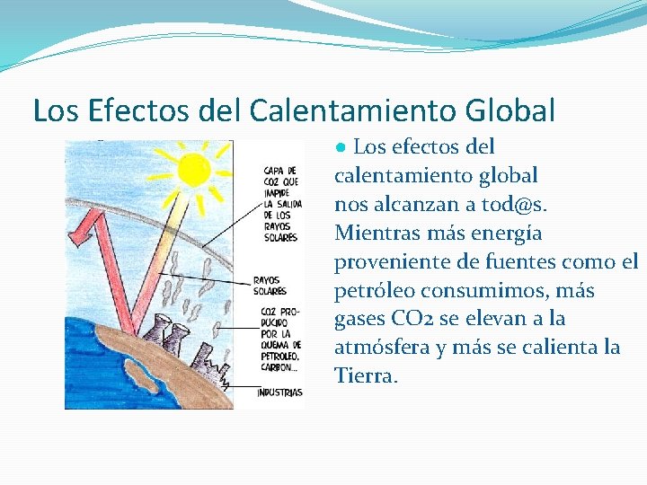 Los Efectos del Calentamiento Global ● Los efectos del calentamiento global nos alcanzan a