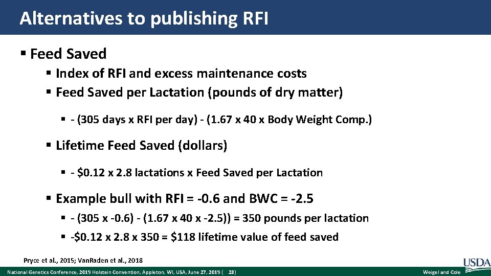 Alternatives to publishing RFI § Feed Saved § Index of RFI and excess maintenance