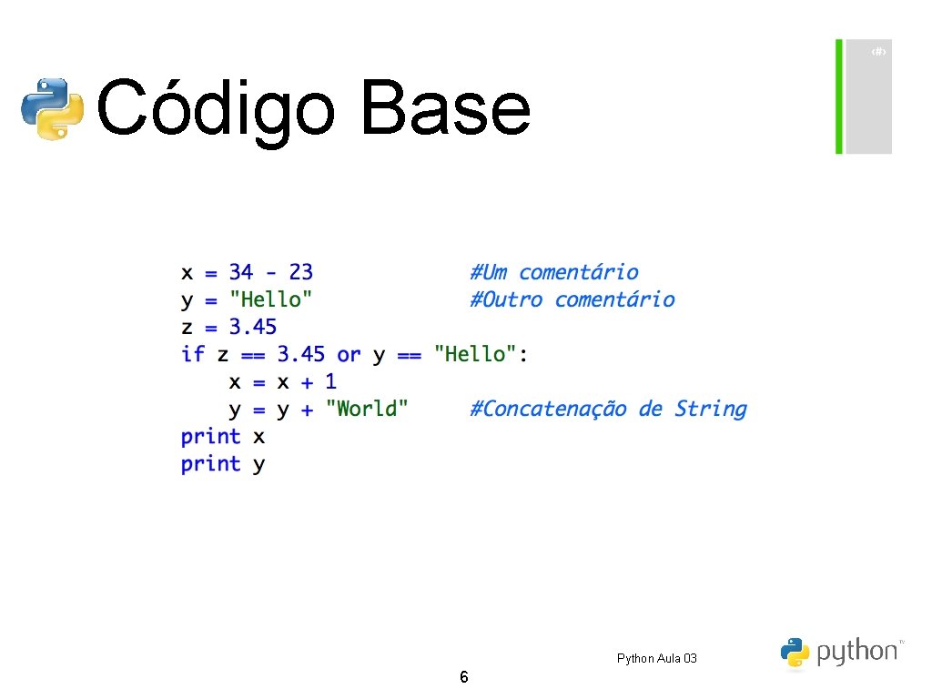 Código Base Python Aula 03 6 Código Base Python Aula 03 6