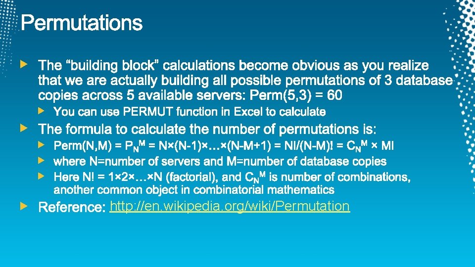 http: //en. wikipedia. org/wiki/Permutation 