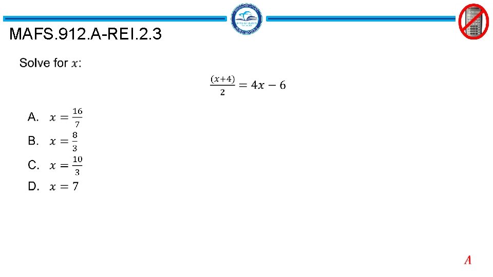 MAFS. 912. A-REI. 2. 3 