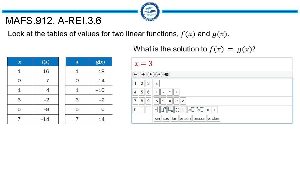 MAFS. 912. A-REI. 3. 6 