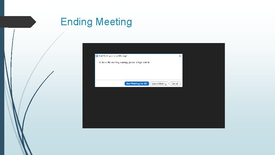 Ending Meeting 