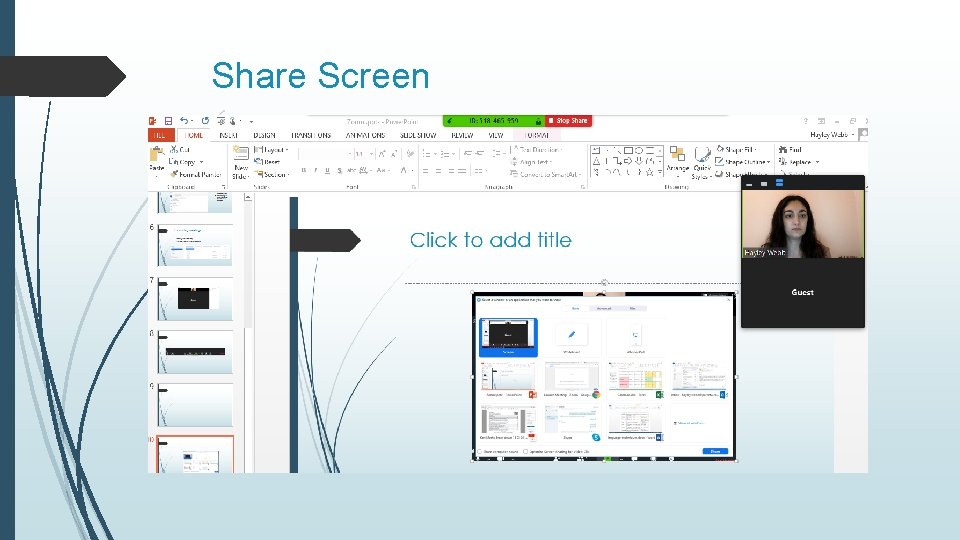 Share Screen 