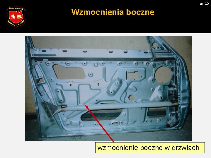 str. 15 Wzmocnienia boczne wzmocnienie boczne w drzwiach 