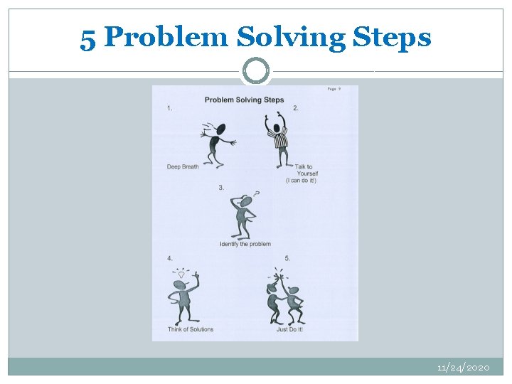 5 Problem Solving Steps 11/24/2020 