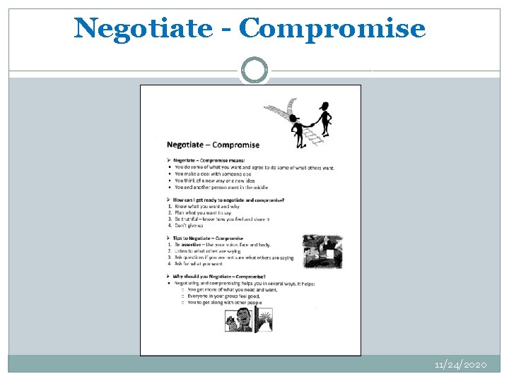 Negotiate - Compromise 11/24/2020 