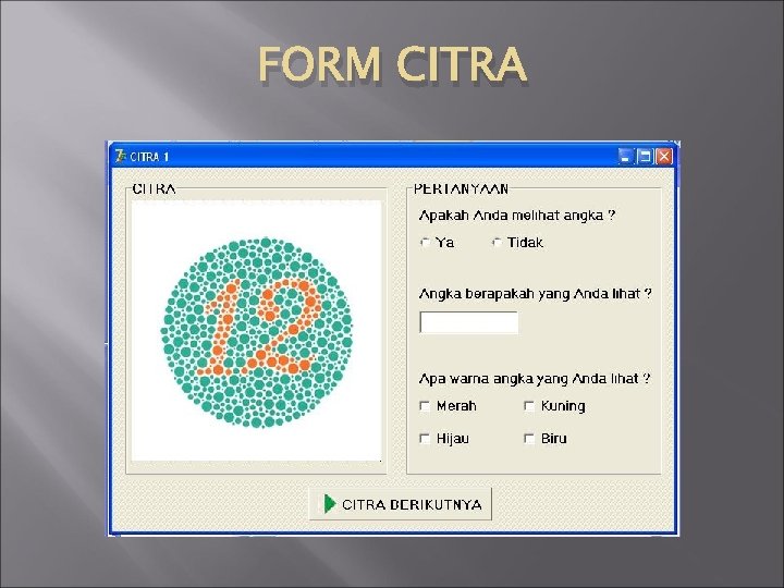 FORM CITRA 