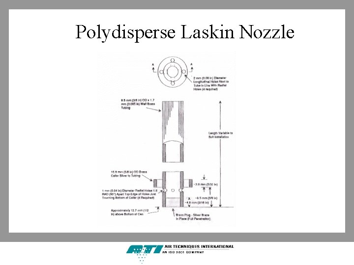 Polydisperse Laskin Nozzle 