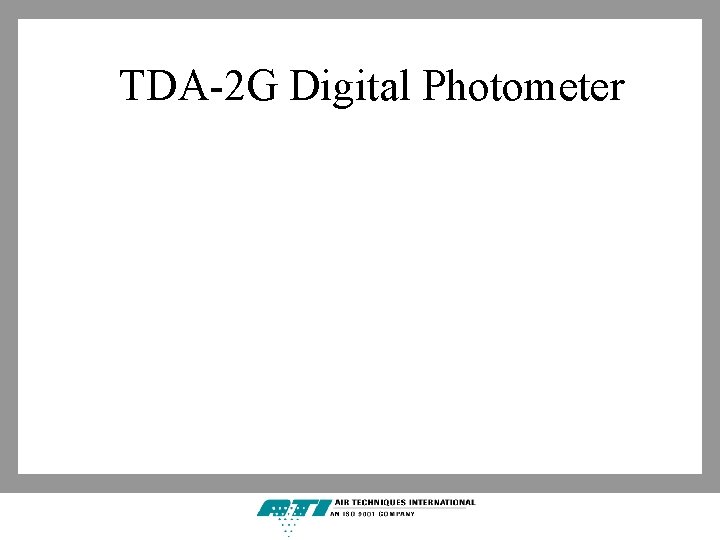 TDA-2 G Digital Photometer 