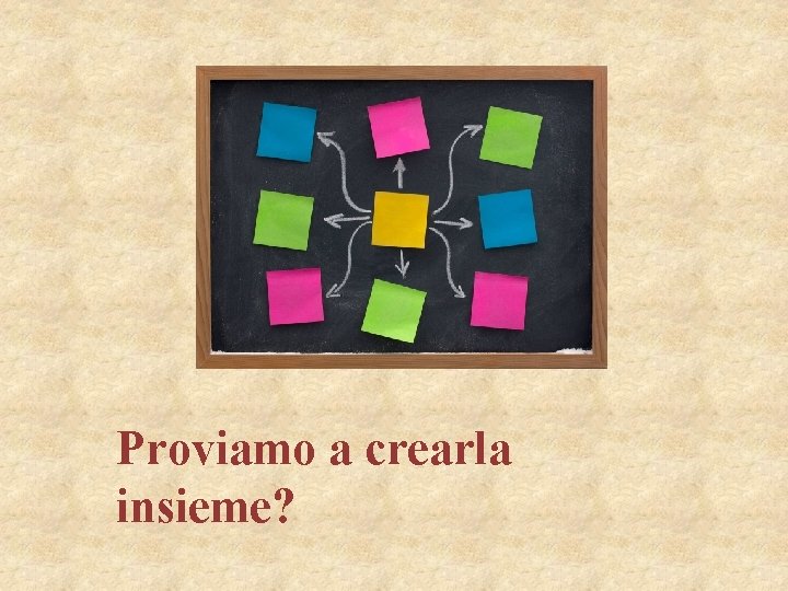 Proviamo a crearla insieme? 