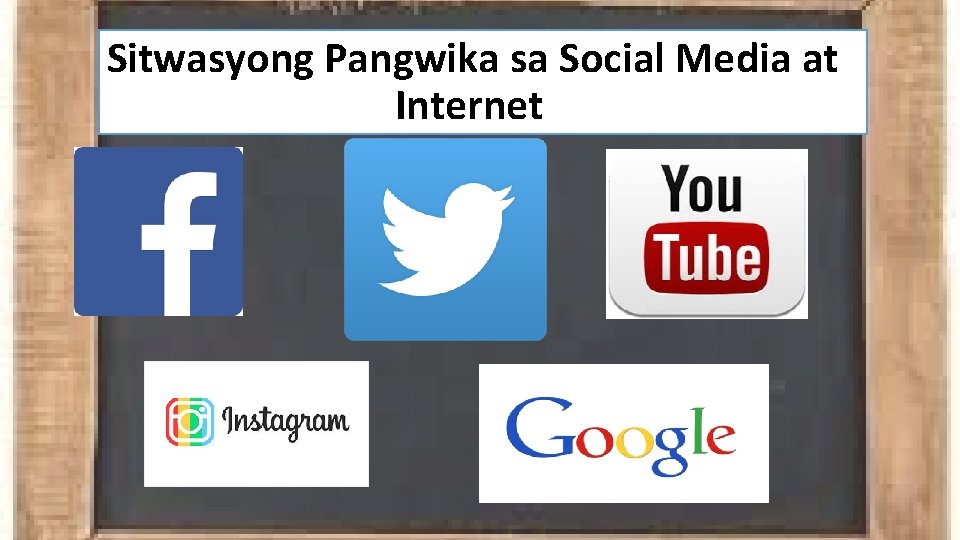 Sitwasyong Pangwika sa Social Media at Internet 