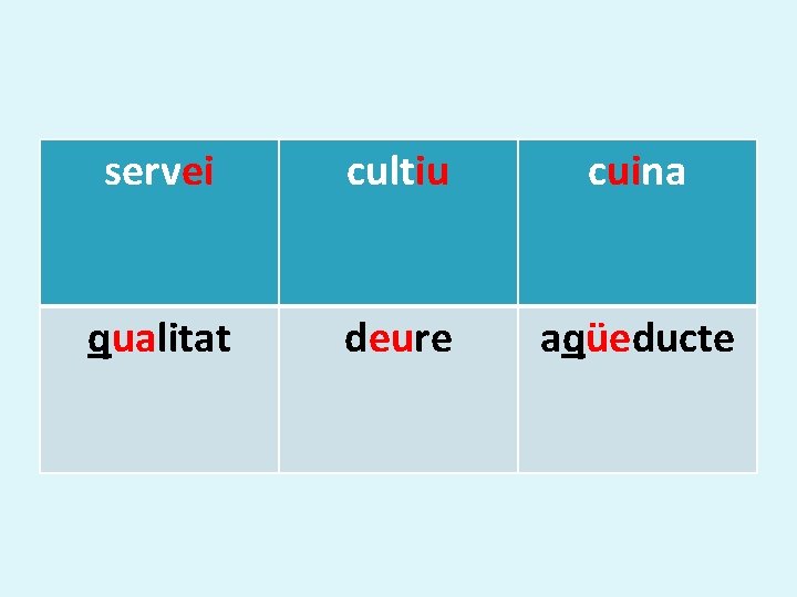 servei cultiu cuina qualitat deure aqüeducte 