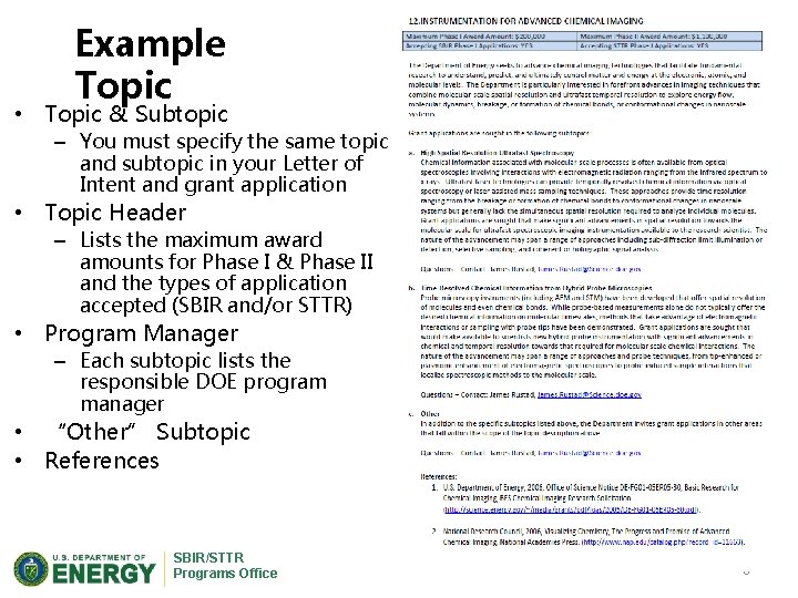 Example Topic • Topic & Subtopic – You must specify the same topic and