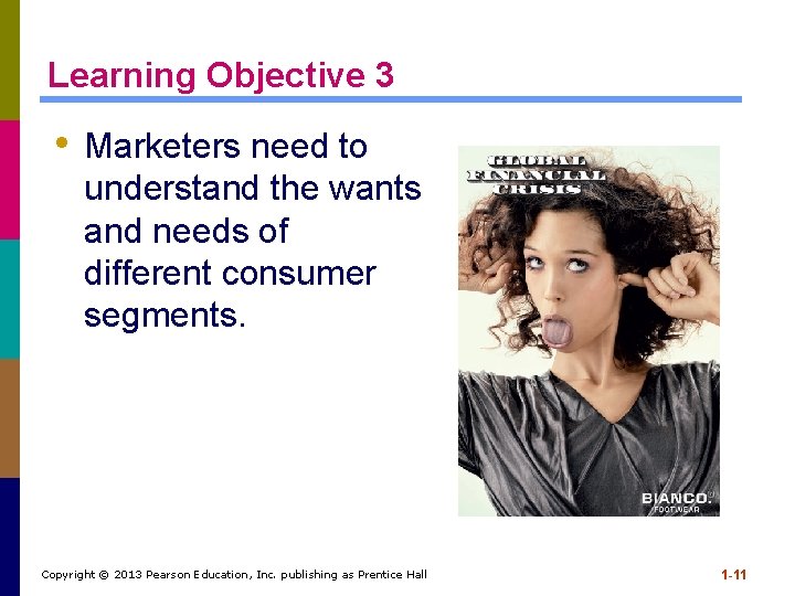Learning Objective 3 • Marketers need to understand the wants and needs of different Learning Objective 3 • Marketers need to understand the wants and needs of different