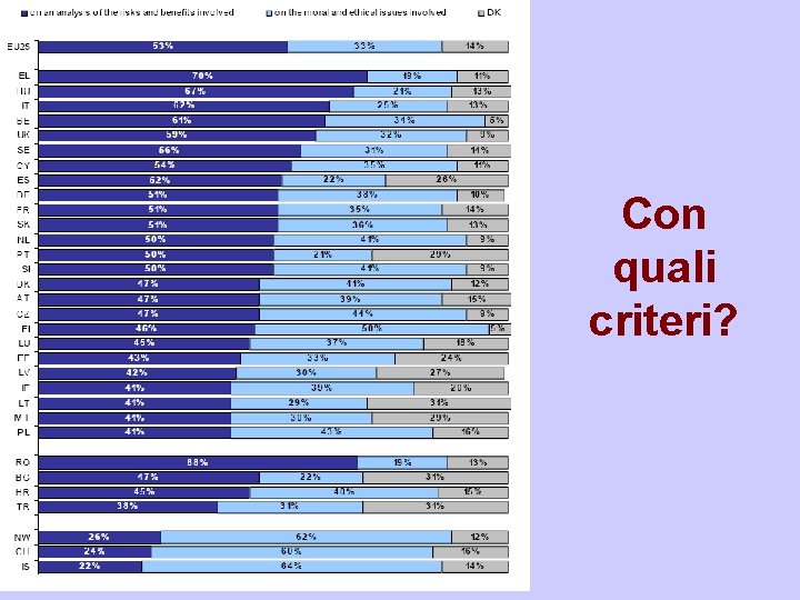 Con quali criteri? formicablu srl 