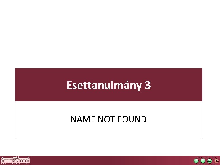 Esettanulmány 3 NAME NOT FOUND 