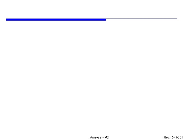 Analyze - 62 Rev. 0 - 0501 