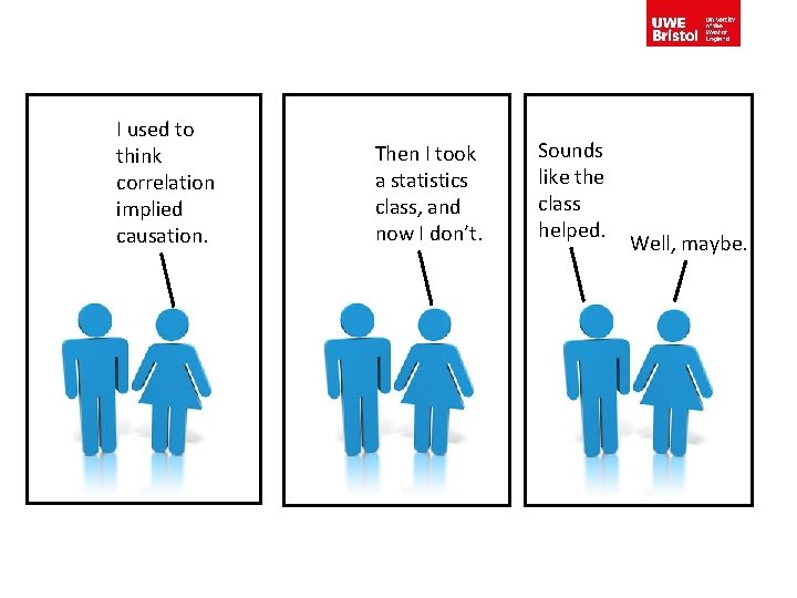 I used to think correlation implied causation. Then I took a statistics class, and