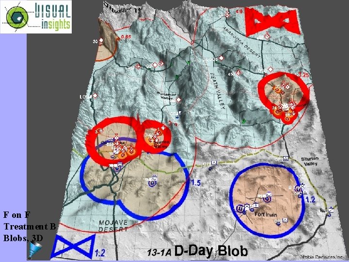 F on F Treatment B Blobs, 3 D 13 