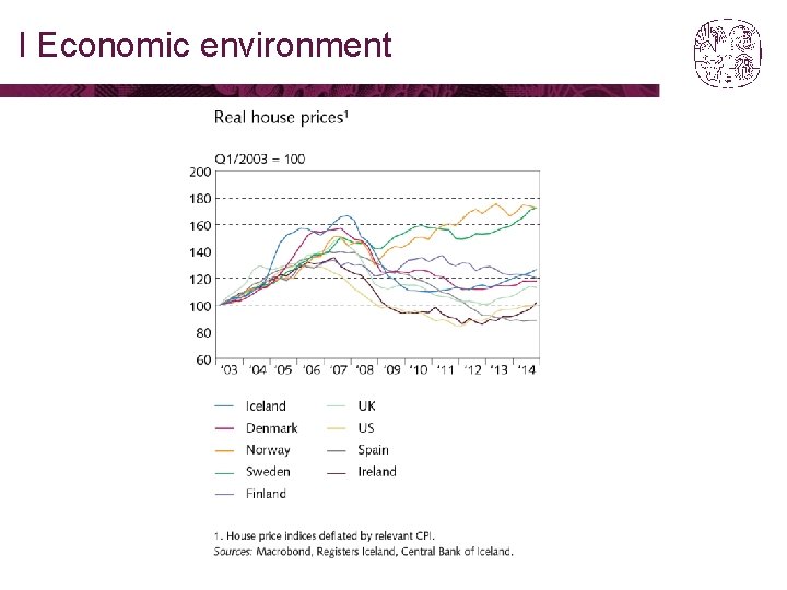 I Economic environment 