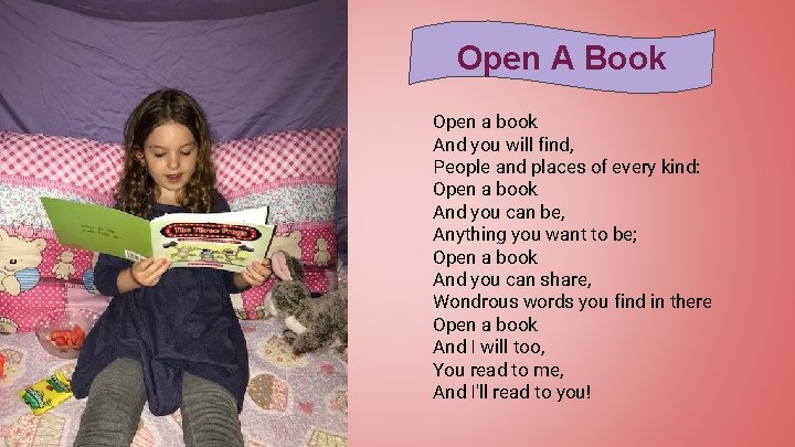 Open A Book Open a book And you will find, People and places of