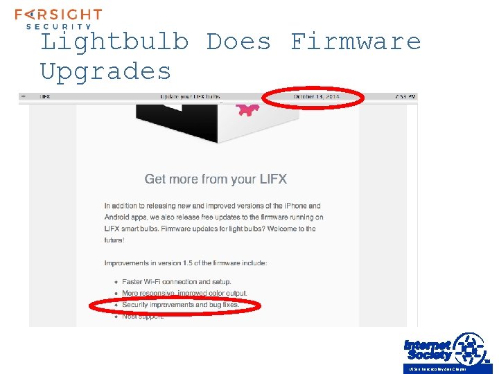 Lightbulb Does Firmware Upgrades US San Francisco Bay Area Chapter 