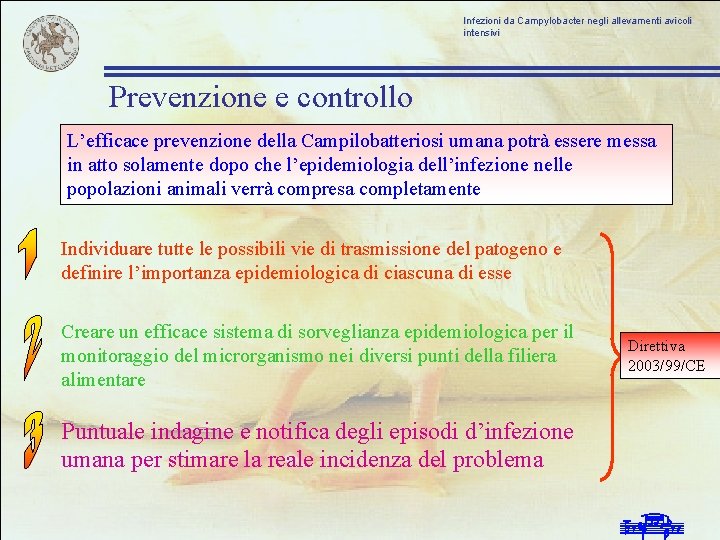 Infezioni da Campylobacter negli allevamenti avicoli intensivi Prevenzione e controllo L’efficace prevenzione della Campilobatteriosi