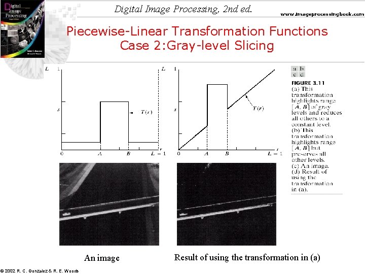 Digital Image Processing, 2 nd ed. www. imageprocessingbook. com Piecewise-Linear Transformation Functions Case 2: