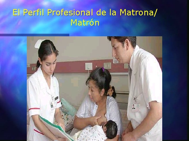 El Perfil Profesional de la Matrona/ Matrón 