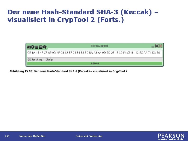 Der neue Hash-Standard SHA-3 (Keccak) – visualisiert in Cryp. Tool 2 (Forts. ) 132