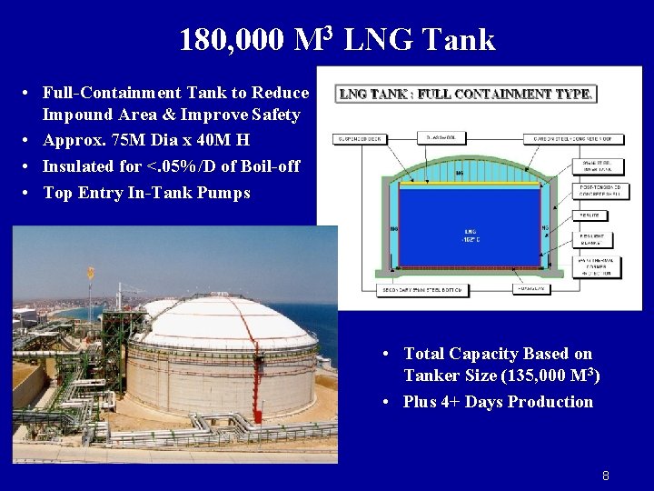 180, 000 M 3 LNG Tank • Full-Containment Tank to Reduce Impound Area & 180, 000 M 3 LNG Tank • Full-Containment Tank to Reduce Impound Area &