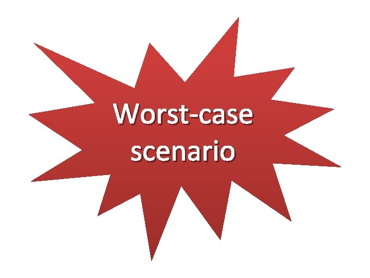 Worst-case scenario 