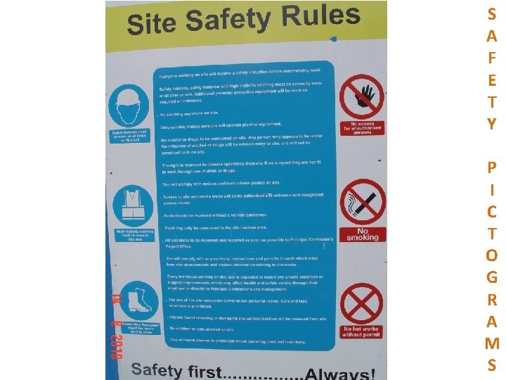 S A F E T Y P I C T O G R A