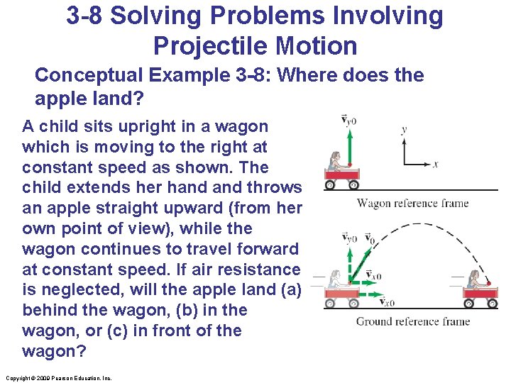 3 -8 Solving Problems Involving Projectile Motion Conceptual Example 3 -8: Where does the