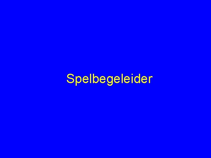 Spelbegeleider 