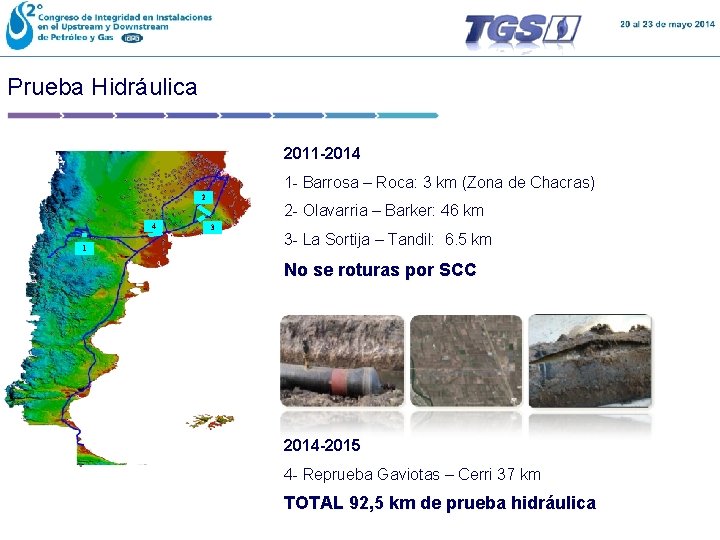 Prueba Hidráulica 2011 -2014 1 - Barrosa – Roca: 3 km (Zona de Chacras)