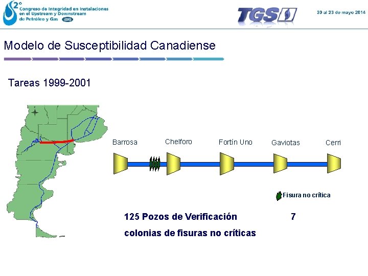 Modelo de Susceptibilidad Canadiense Tareas 1999 -2001 Barrosa Chelforo Fortín Uno Gaviotas Cerri Fisura