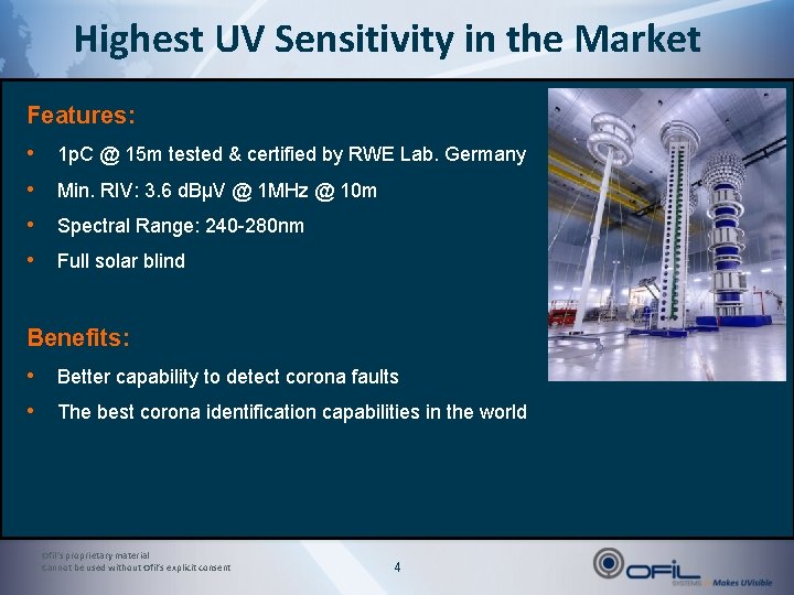 Highest UV Sensitivity in the Market Features: • • 1 p. C @ 15