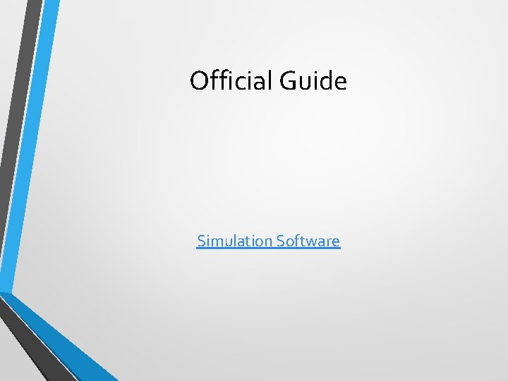 Official Guide Simulation Software 