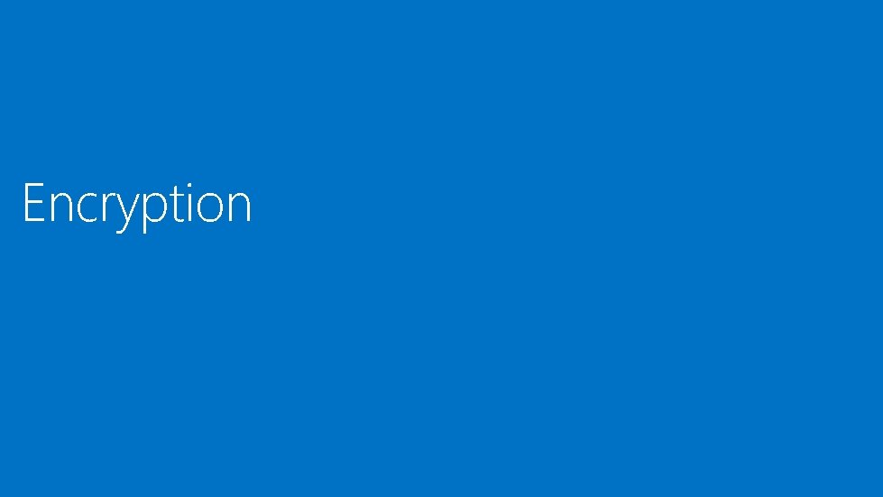 Encryption Encryption