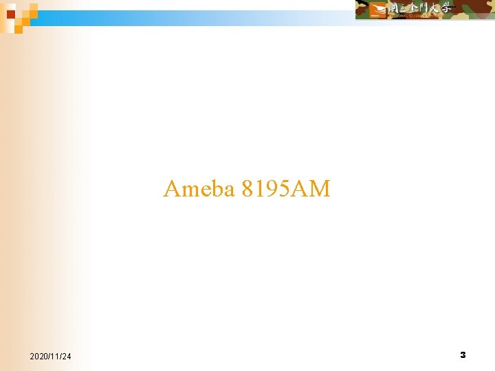 Ameba 8195 AM 2020/11/24 3 