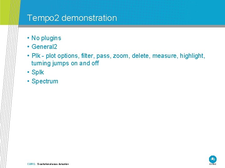 Tempo 2 demonstration • No plugins • General 2 • Plk - plot options,